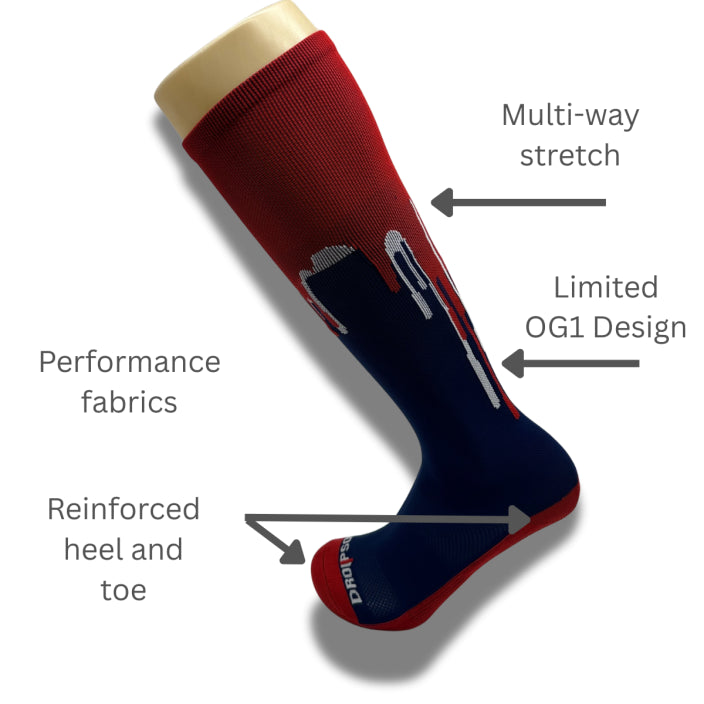 OG1 Knee-high Blue/Red/White