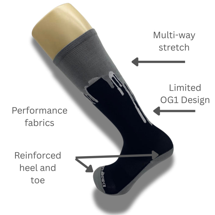 OG1 Knee-high Black/Grey/White