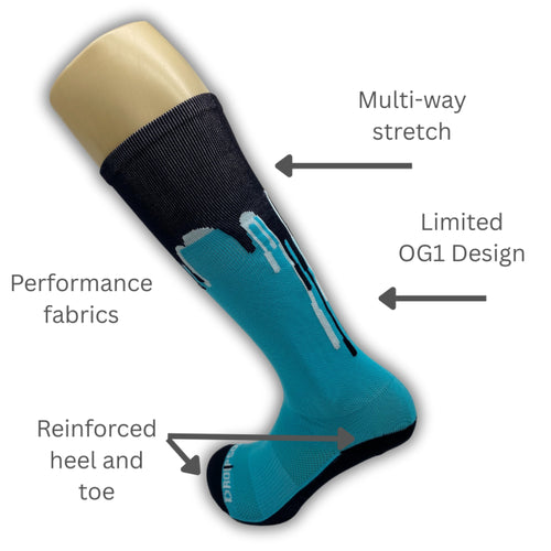 OG1 Knee-high Teal/Black/White